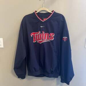 Nike Minnesota Twins Center Swoosh Pullover Windbreaker Jacket